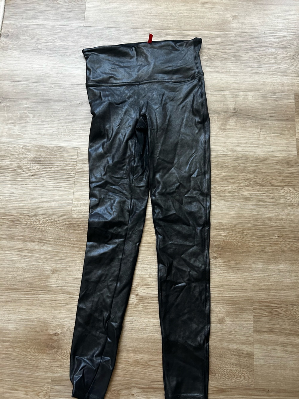 SPANX High waisted leather leggings